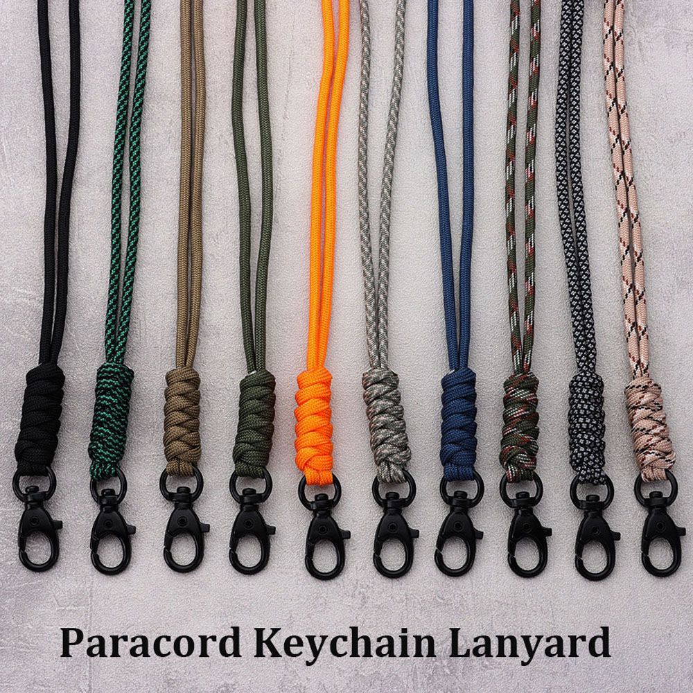 Outdoor Adventure Backpack - Paracorde porte-clés lanière boucle rotative haute