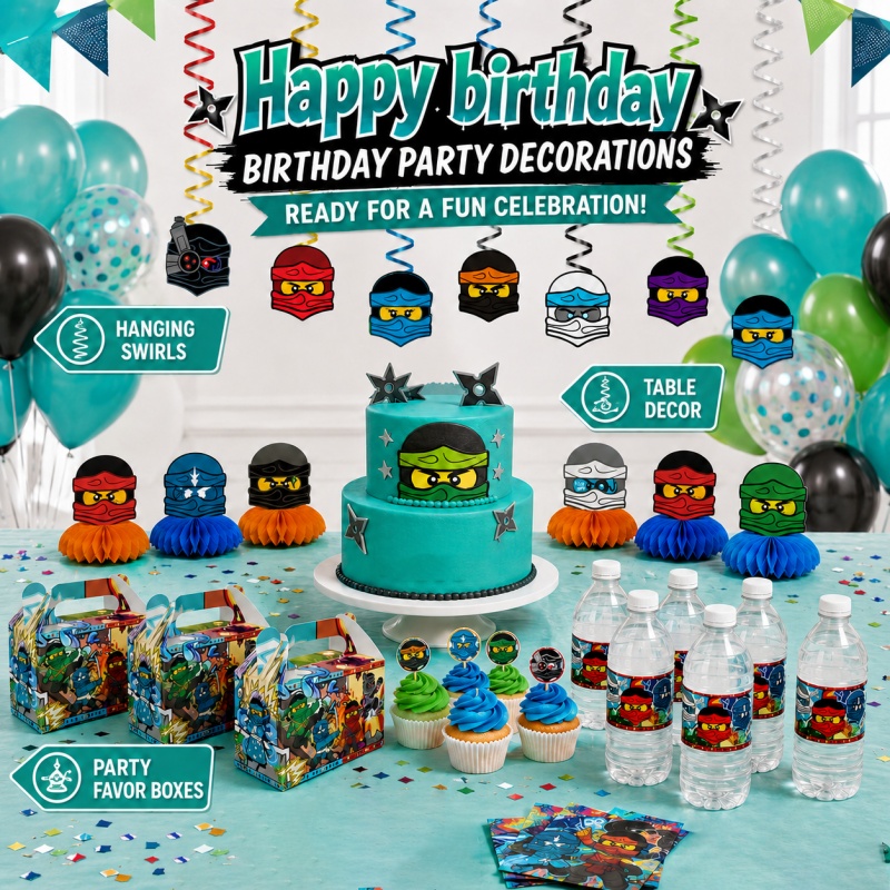 Ensemble de Décorations pour F - Outdoor Adventure Birthday Party avis et prix